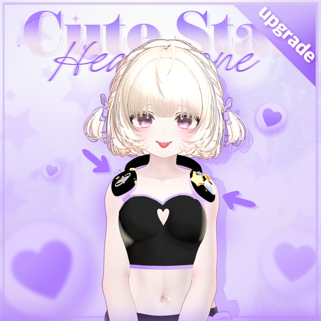 [upgrade]かわいいヘッドホン☆CuteStars headphone☆