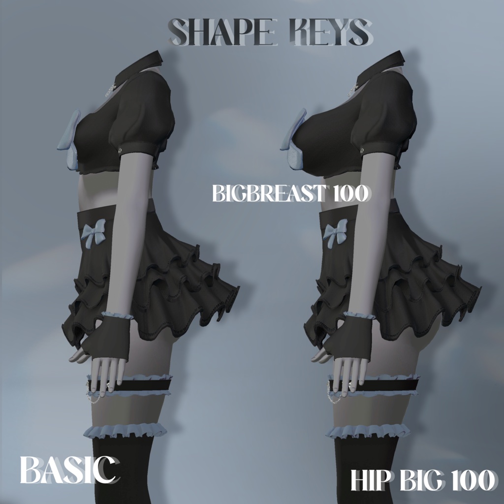 ✨SALE✨ - NEKO DREAM - 🖤リボンの衣装 フリル·スカート🖤