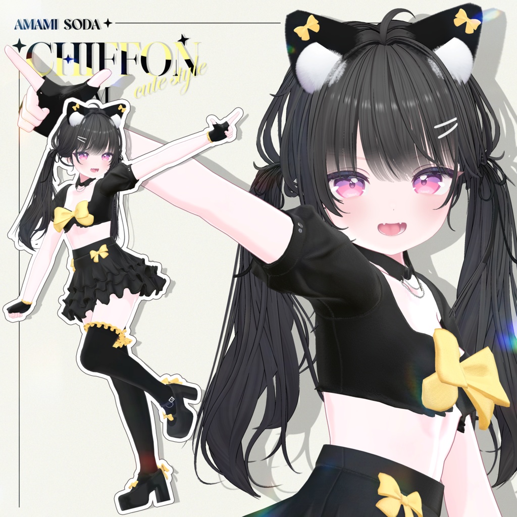 ✨SALE✨ - NEKO DREAM - 🖤リボンの衣装 フリル·スカート🖤