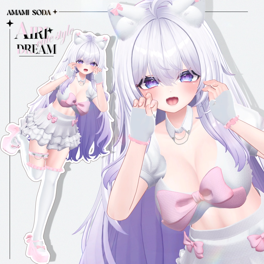 ✨SALE✨ - NEKO DREAM Airi - 🖤リボンの衣装 フリル·スカート🖤