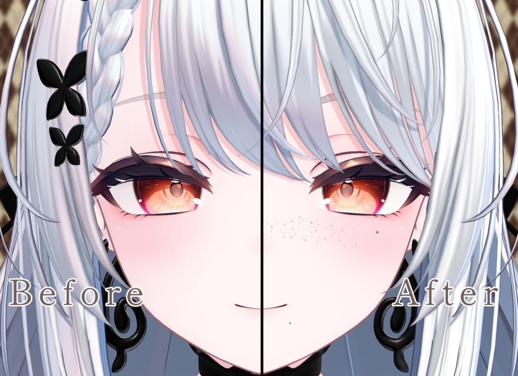 【26アバター対応】そばかす&ほくろ2種Texture
