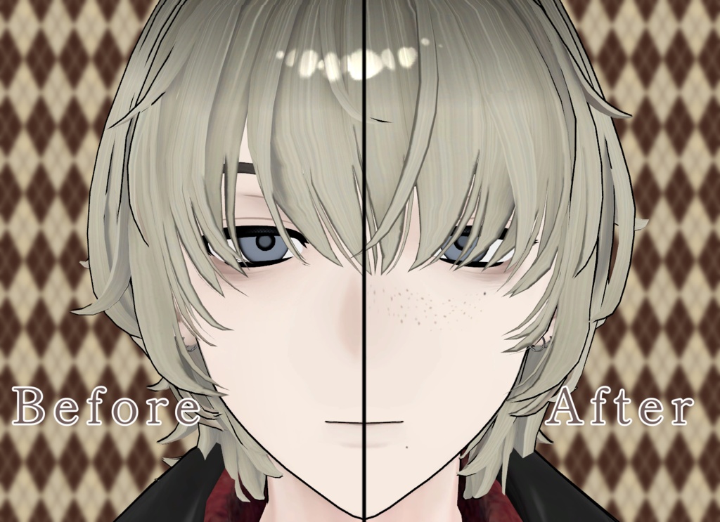 【35アバター対応】そばかす&ほくろ2種Texture