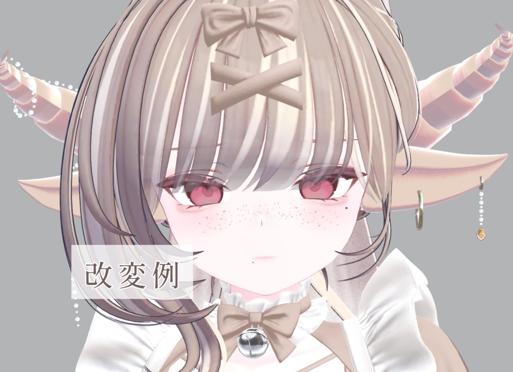 【18アバター対応】そばかす&ほくろ2種Texture