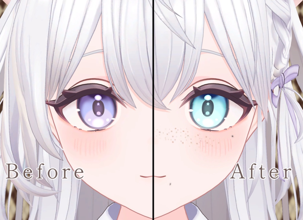 【18アバター対応】そばかす&ほくろ2種Texture