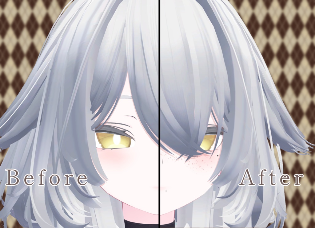 【18アバター対応】そばかす&ほくろ2種Texture