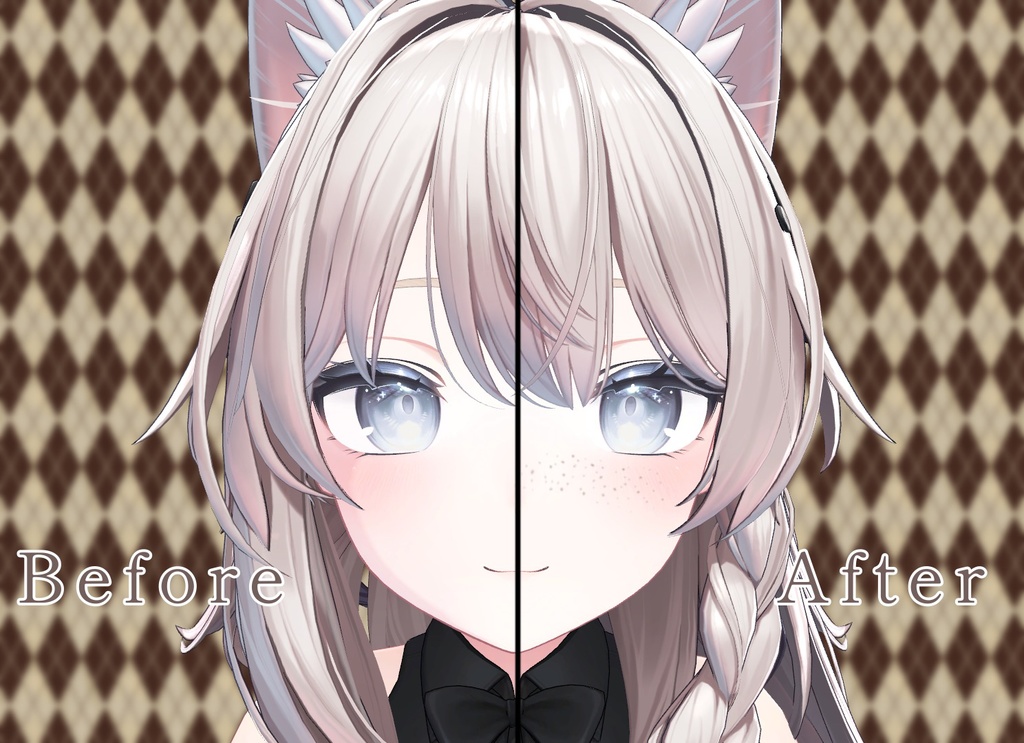 【18アバター対応】そばかす&ほくろ2種Texture