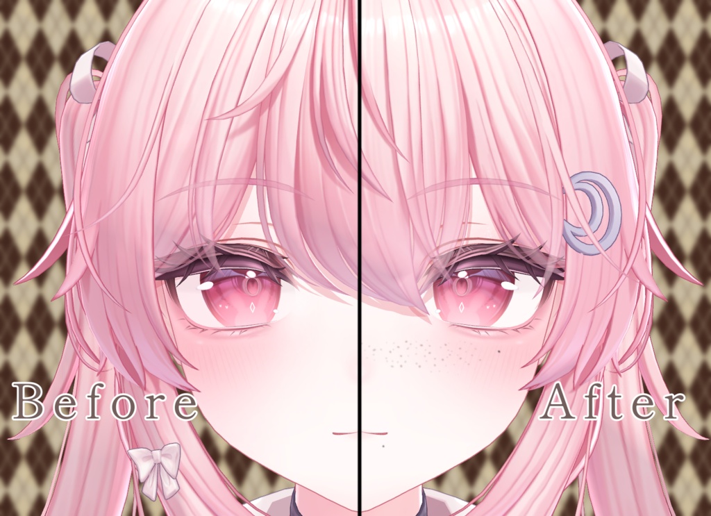 【35アバター対応】そばかす&ほくろ2種Texture