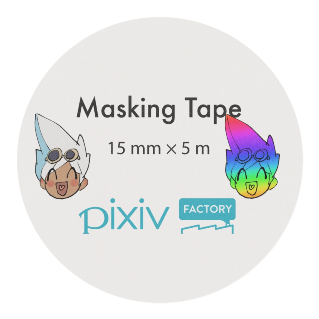 レインボーナギちゃん マスキングテープ