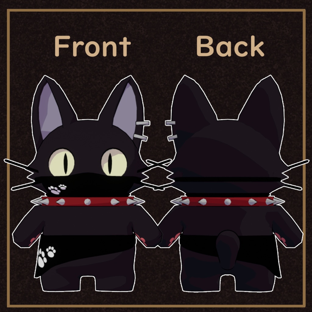 オリジナル3Dモデル「わるねこ」(Waruneko)