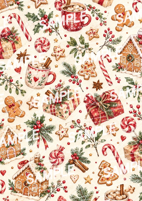 クリスマスに使えるデジタルペーパー素材10点