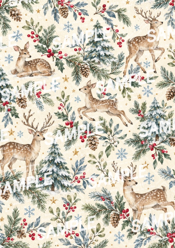クリスマスに使えるデジタルペーパー素材10点