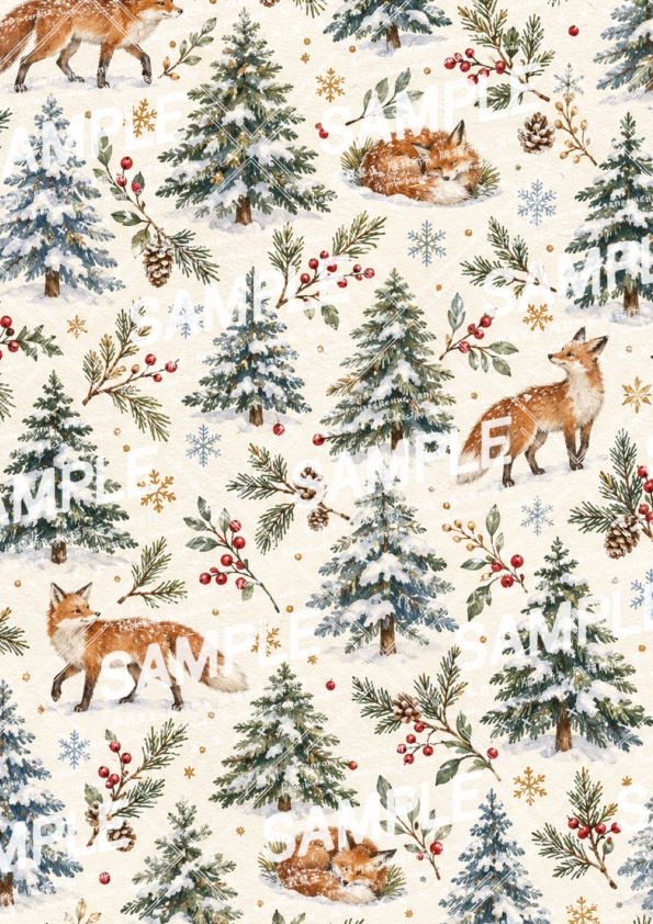 クリスマスに使えるデジタルペーパー素材10点