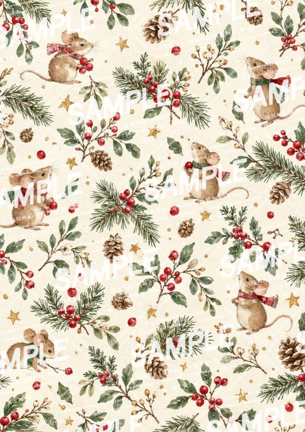 クリスマスに使えるデジタルペーパー素材10点