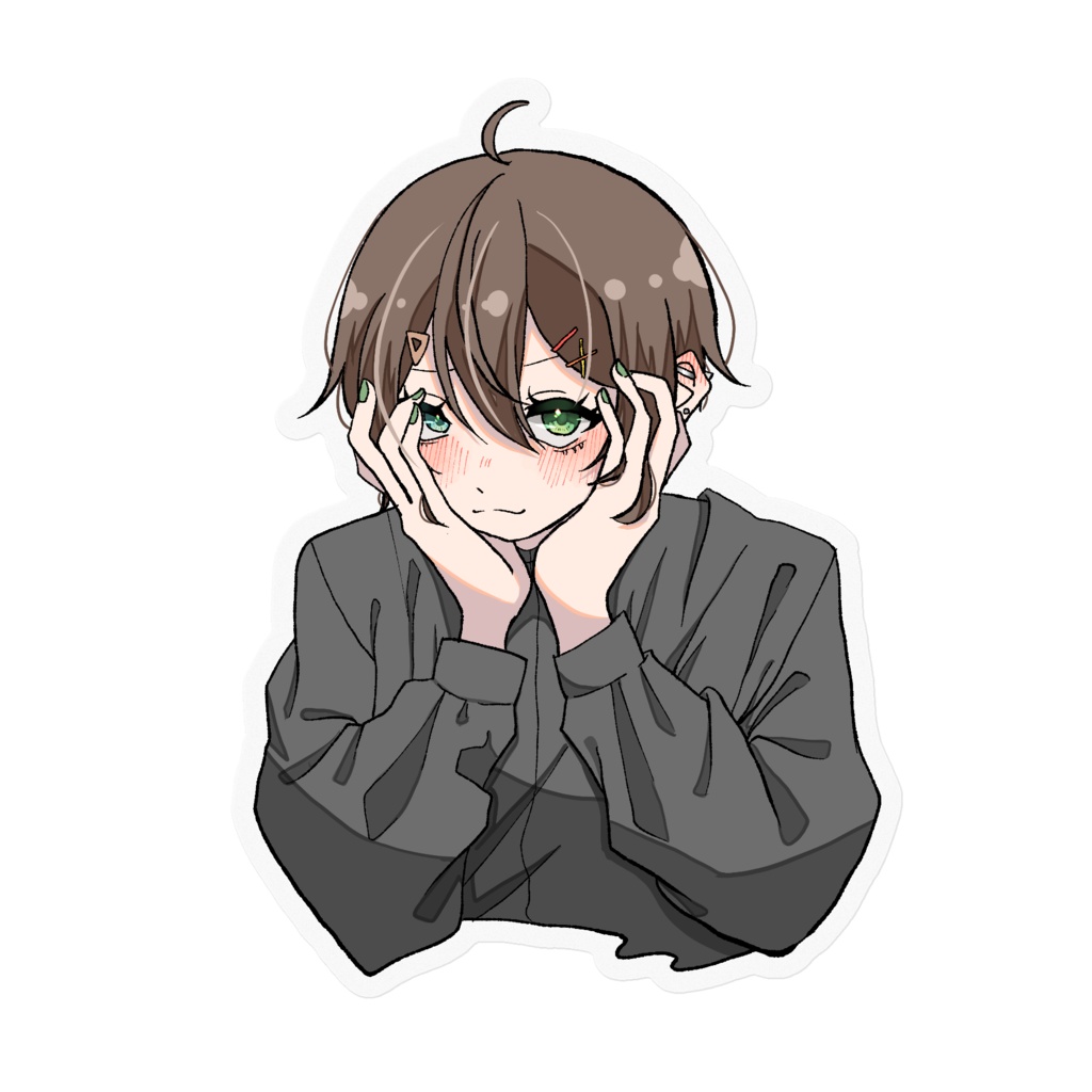 真っ赤なほっぺ ステッカー