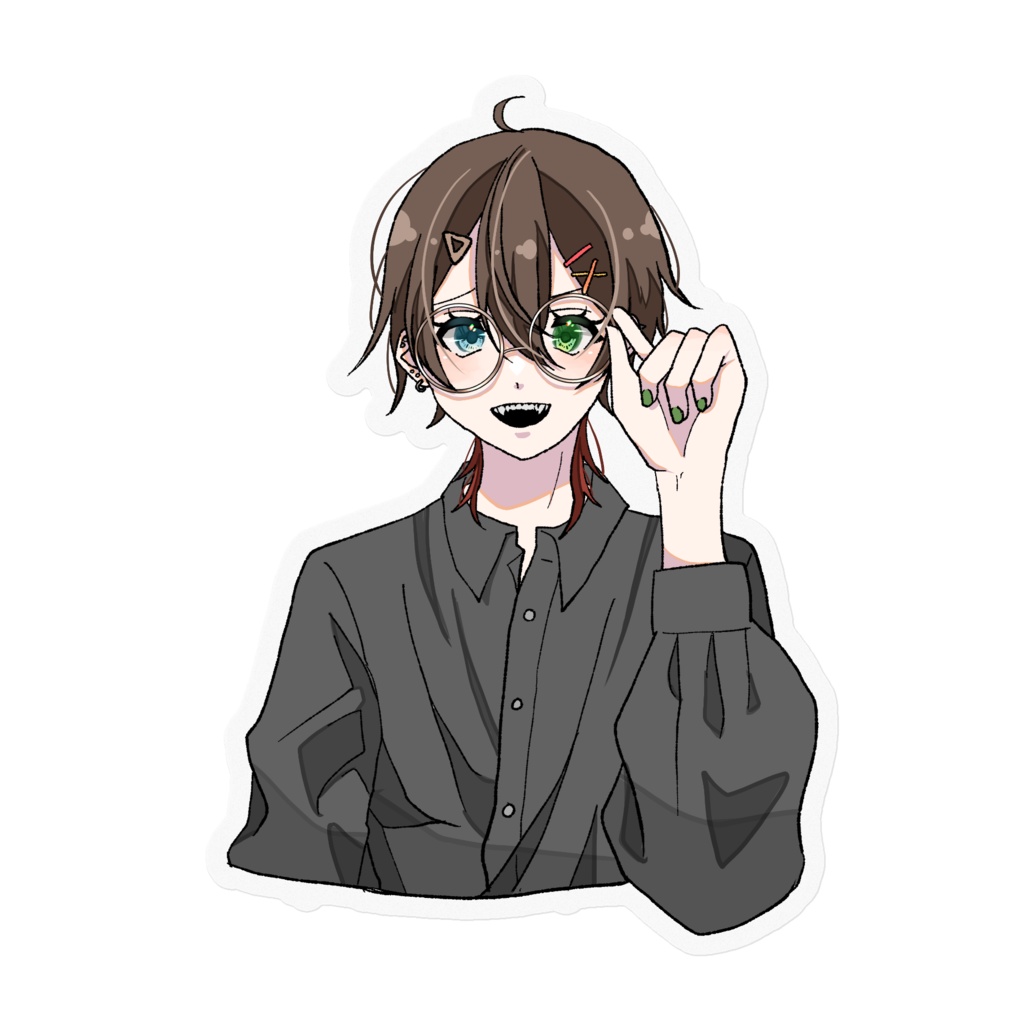 メガネっこ ステッカー