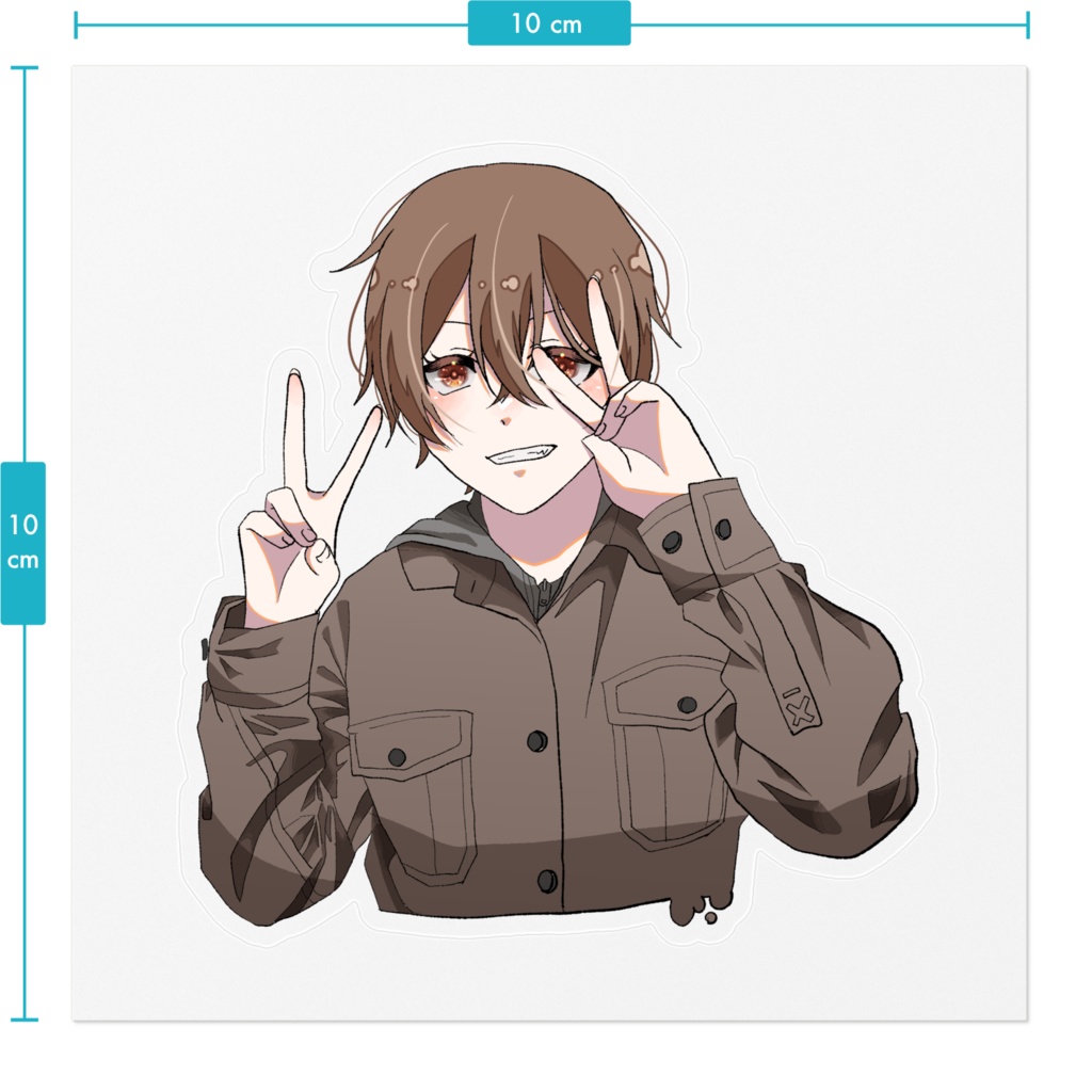 ピース!! ステッカー