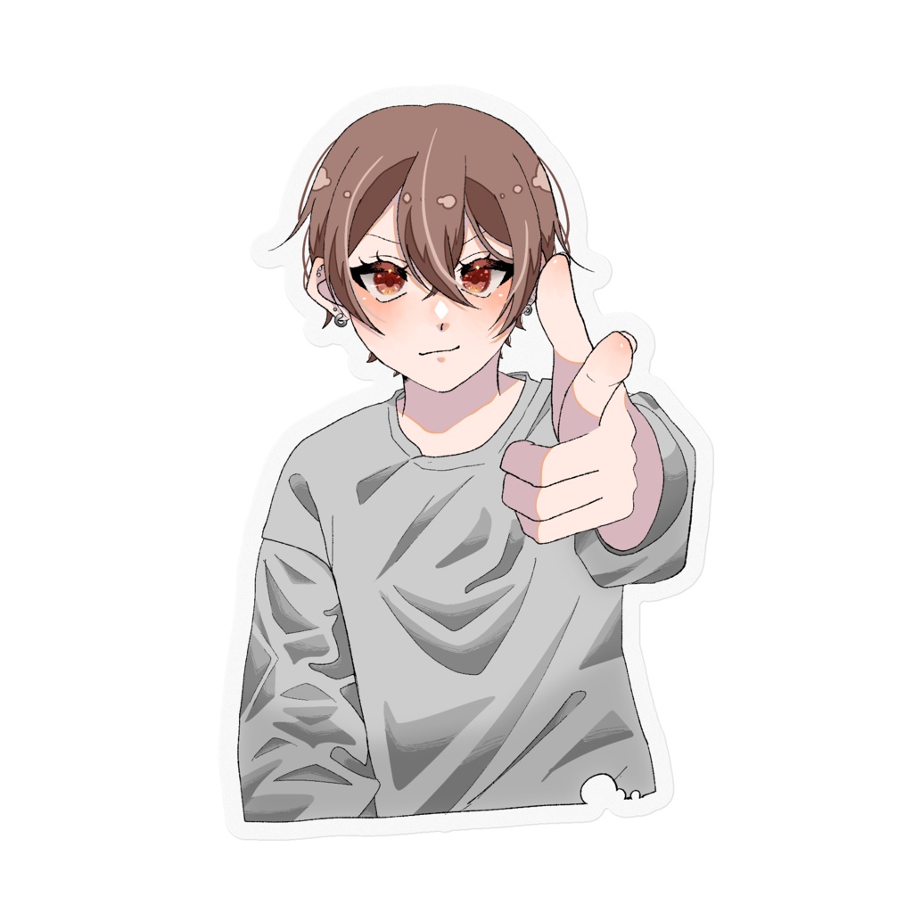 ばーん ステッカー