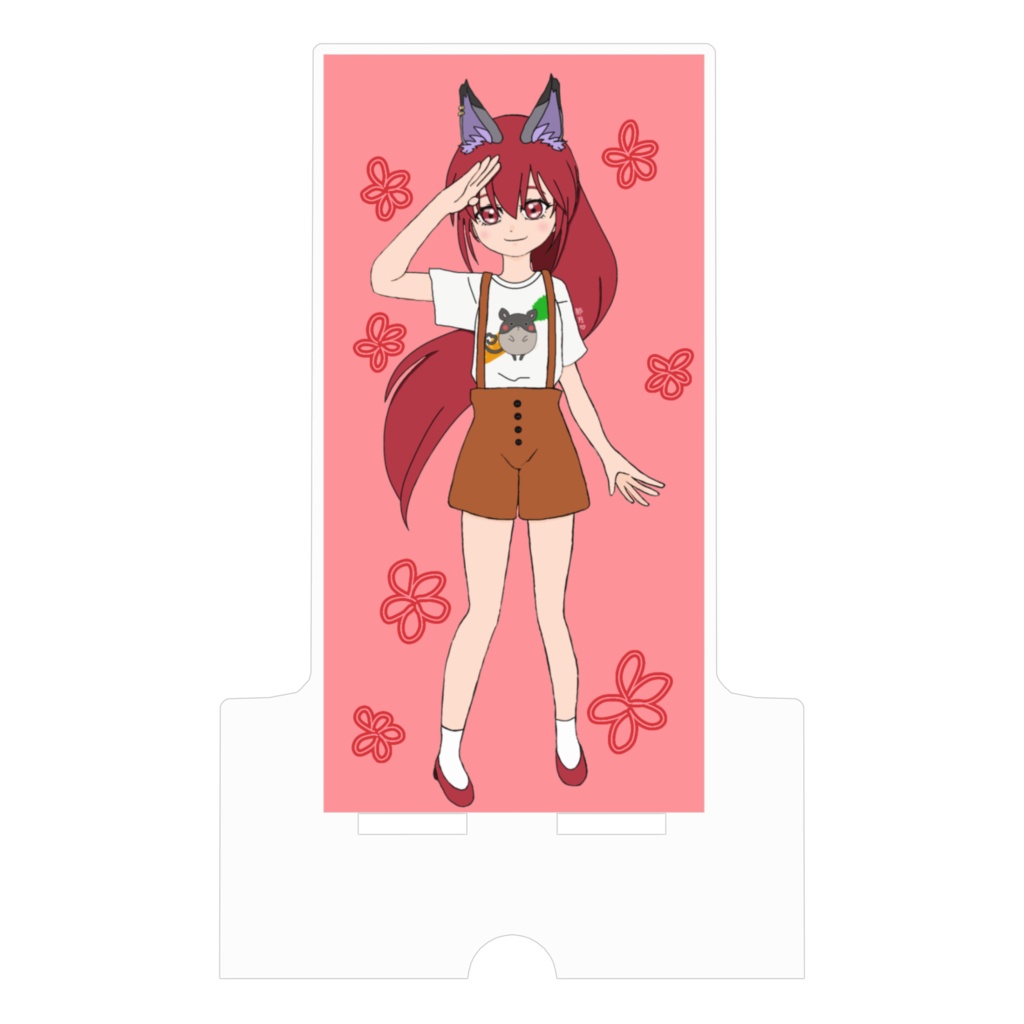 那月アクリルスマホスタンド(ケーブル穴あり)