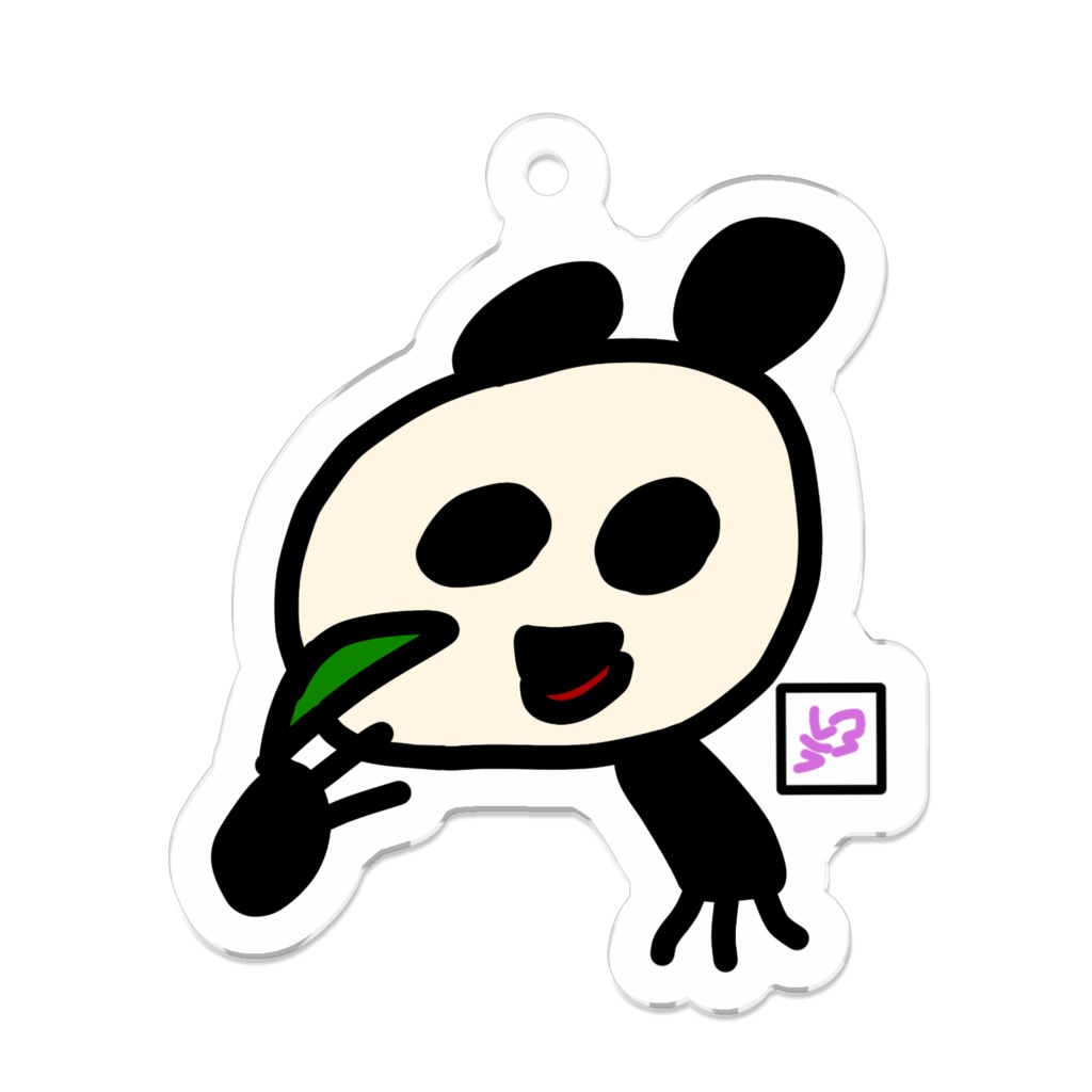 パンダアクリルキーホルダー