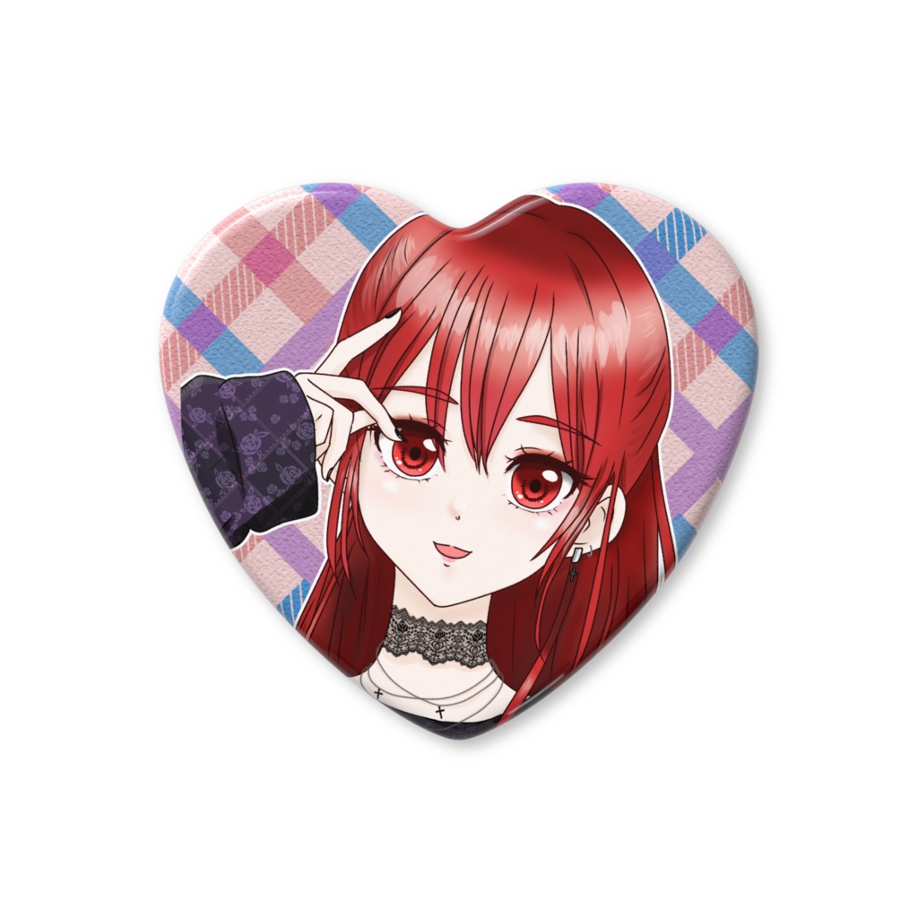 那月ハート缶バッジ