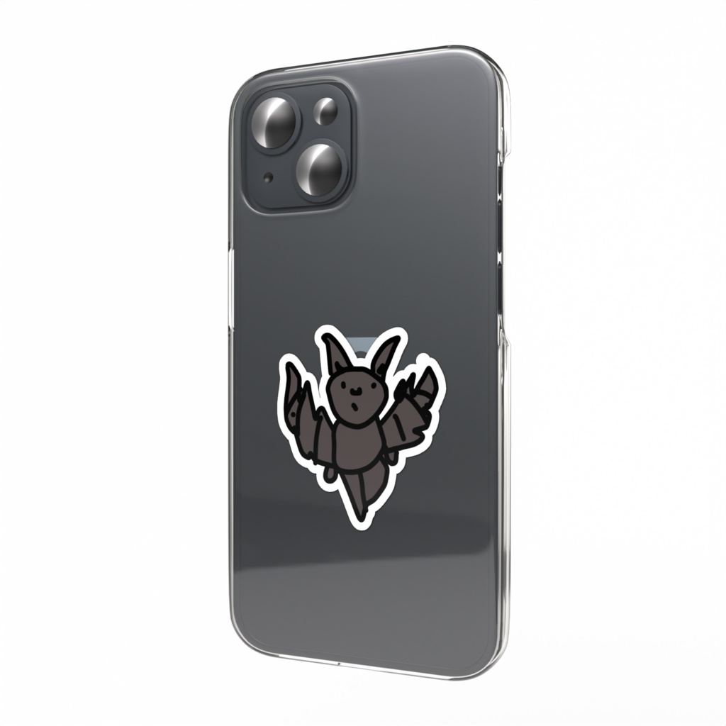 舞い降りしコウモリステッカー