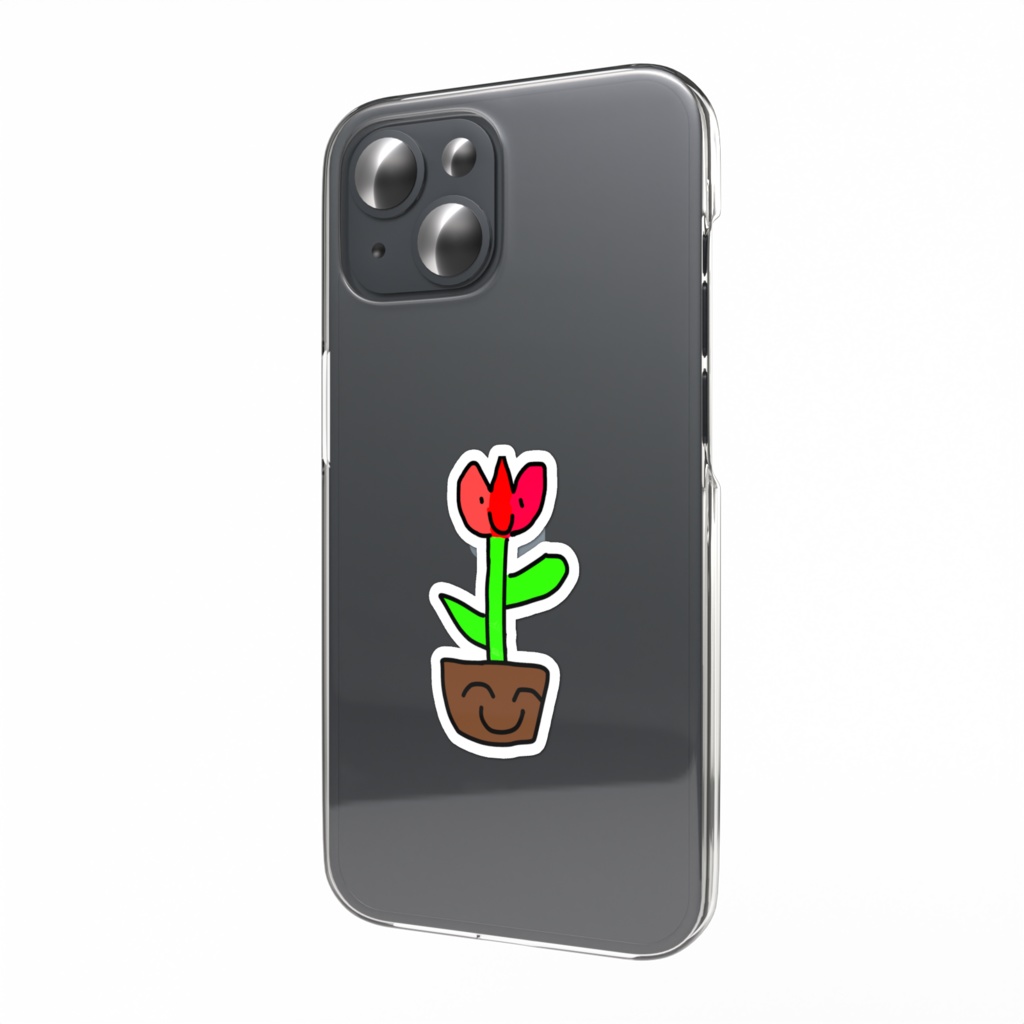 にこにこチューリップステッカー