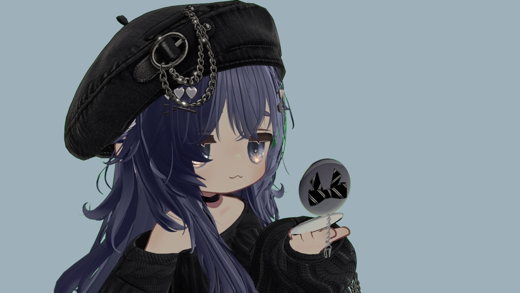 【VRCギミック】フォトホルダー付きコンパクトミラー(Compact Mirror)