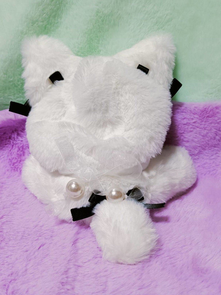 にゃんこロゼットとおすわりにゃんこ服セット