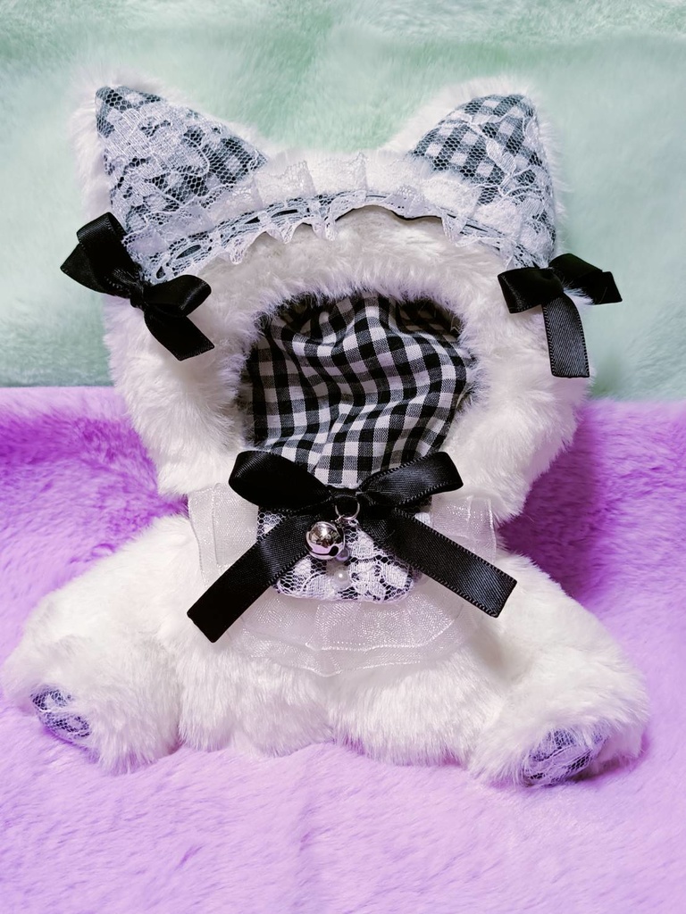 にゃんこロゼットとおすわりにゃんこ服セット