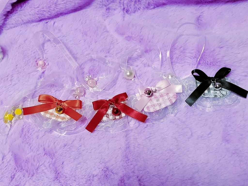 にゃんこロゼットとおすわりにゃんこ服セット