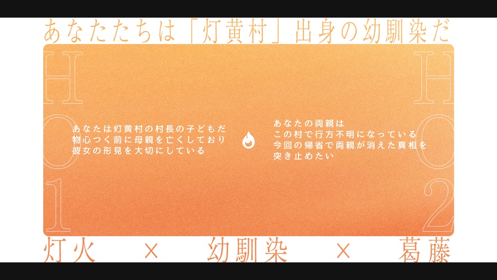 CoCシナリオ「灯火が揺れる黄昏」