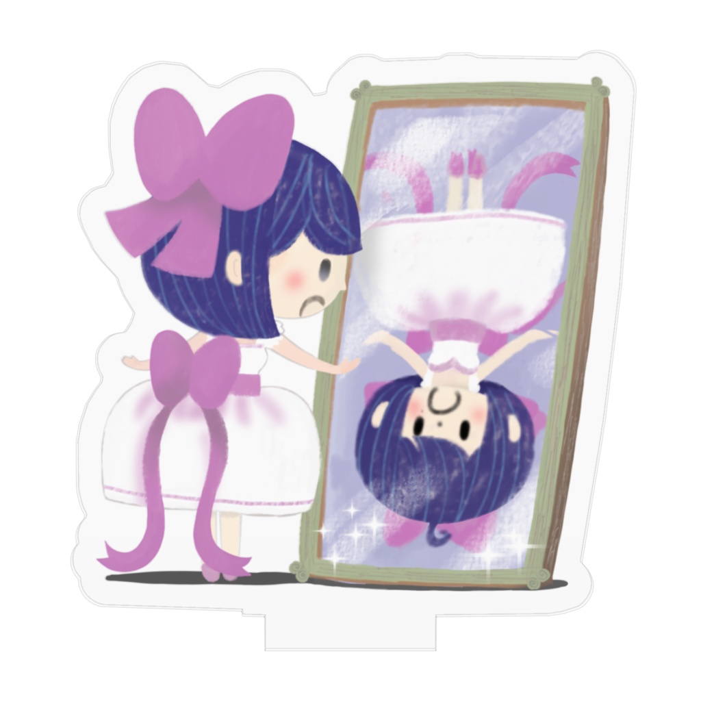 魔法少女シュネー:絵本風アクリルフィギュア(鏡の国)