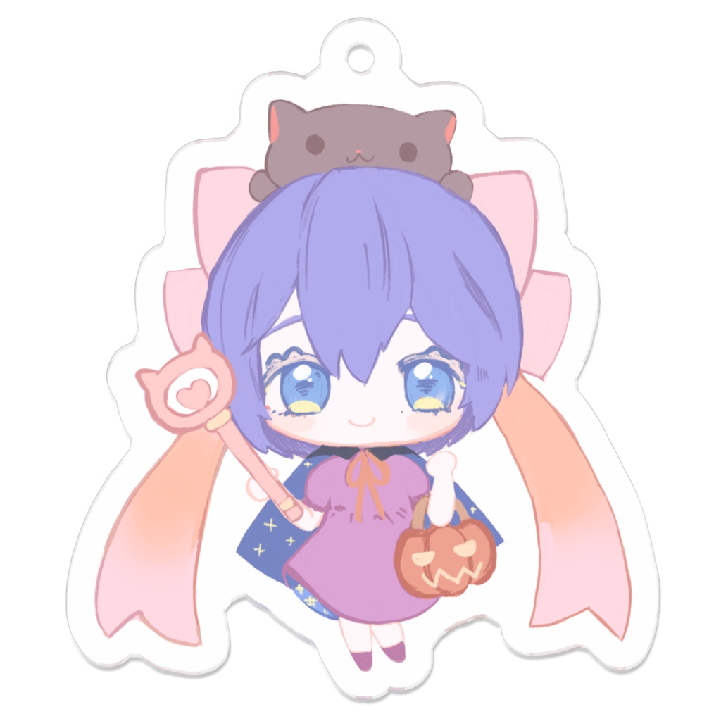  魔法少女シュネーアクリルキーホルダー（ハロウィン魔女）