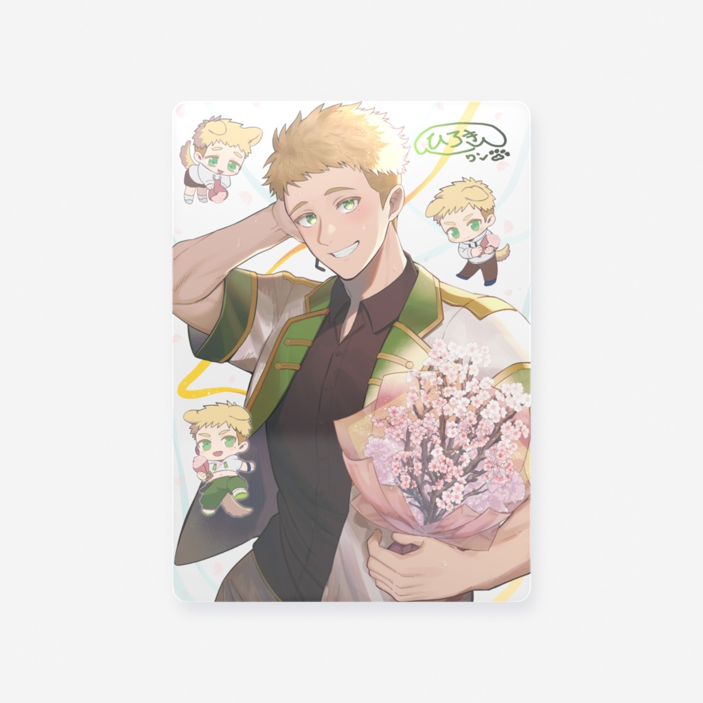 樹桜ひろき　1周年記念イラストクリアカード