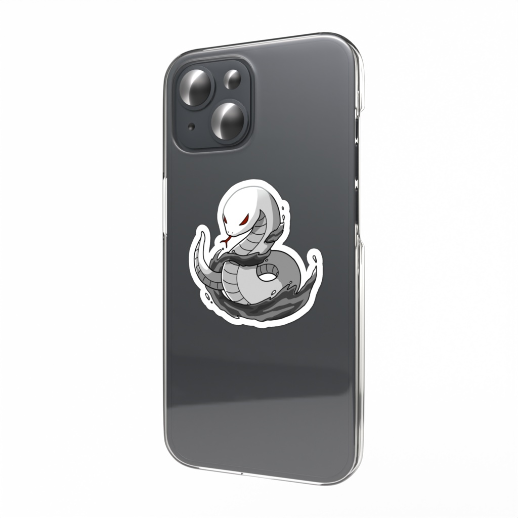 白蛇ステッカー