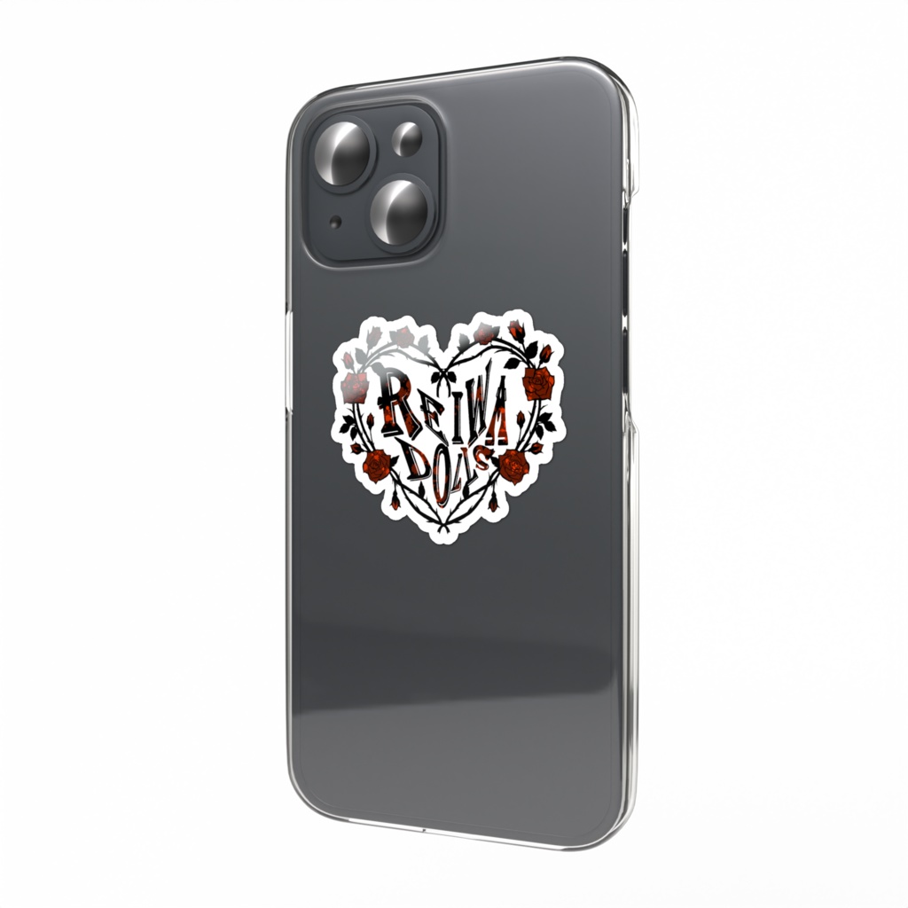 ロゴ薔薇ステッカー