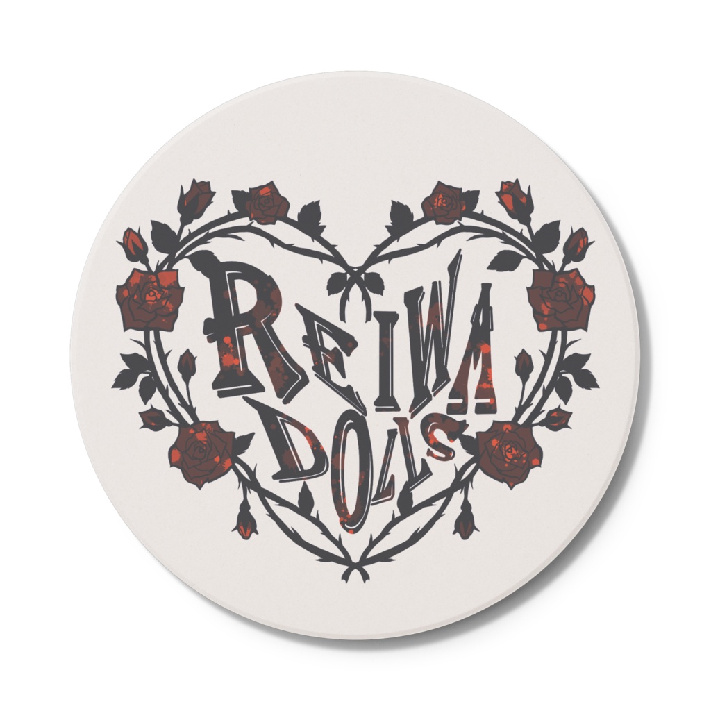 ロゴ薔薇コースター