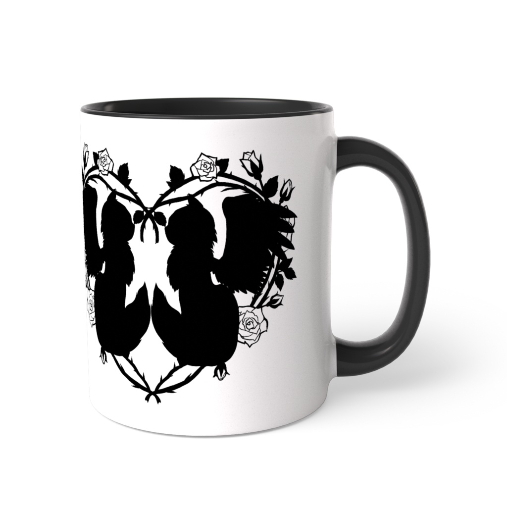 ロゴ薔薇or猫堕天使マグカップ