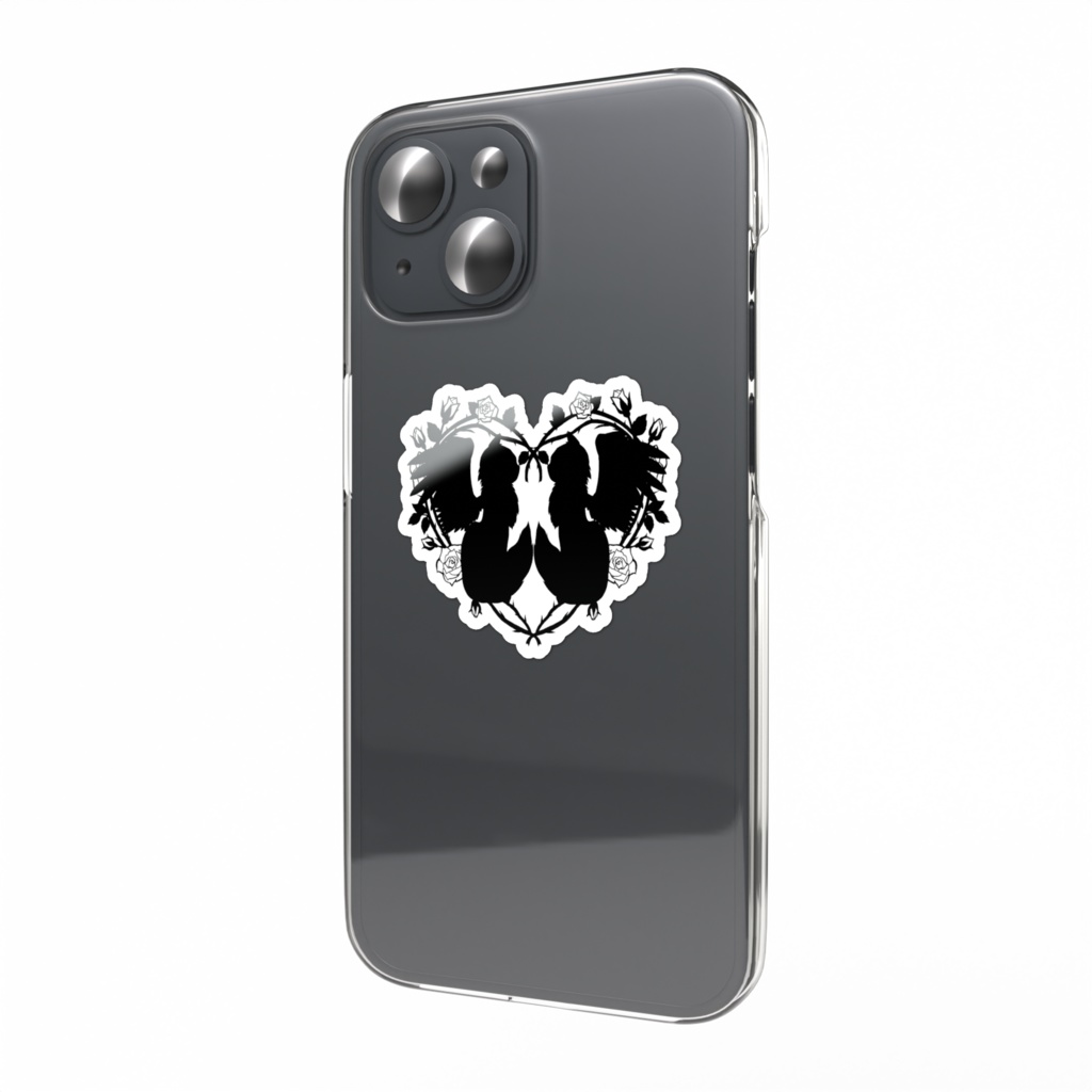 猫堕天使ステッカー