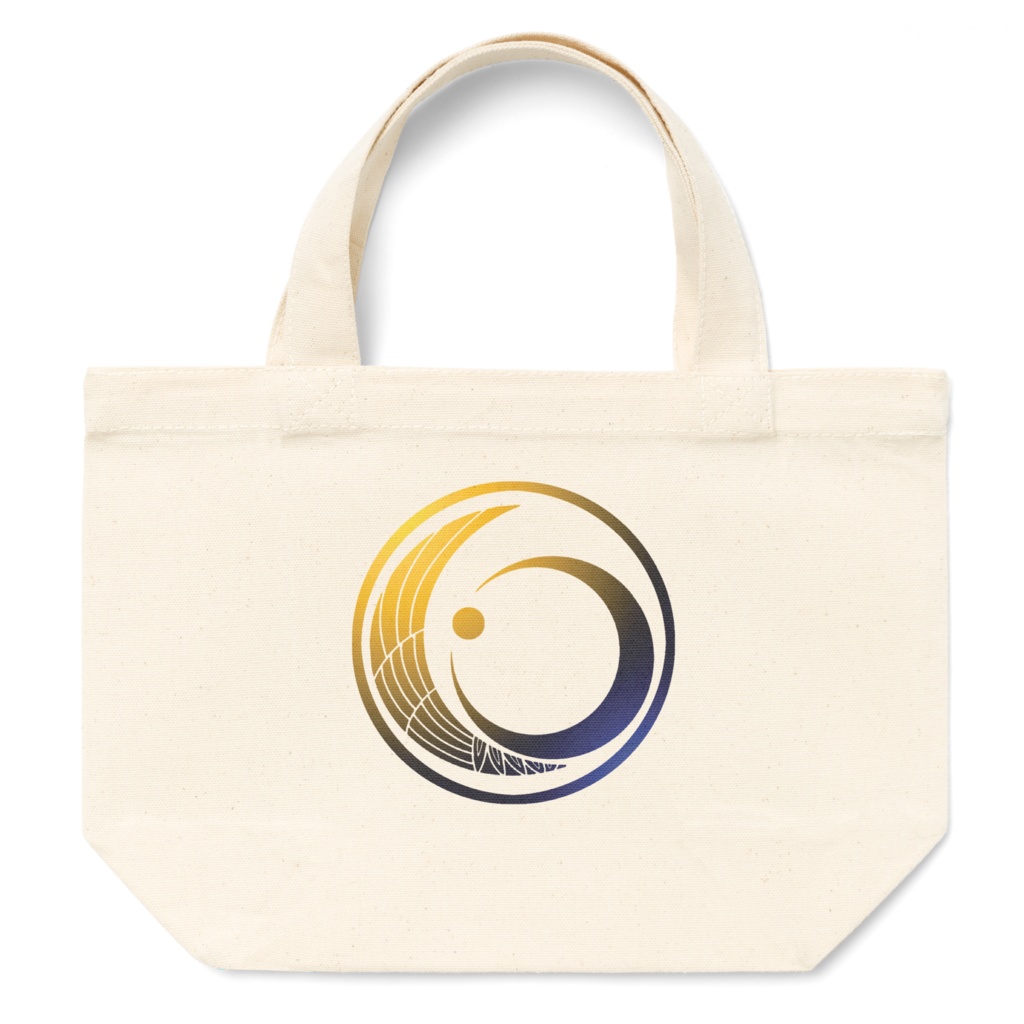 鶴月イメージ紋のトートバッグ