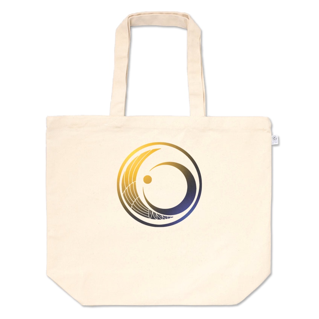 鶴月イメージ紋のトートバッグ