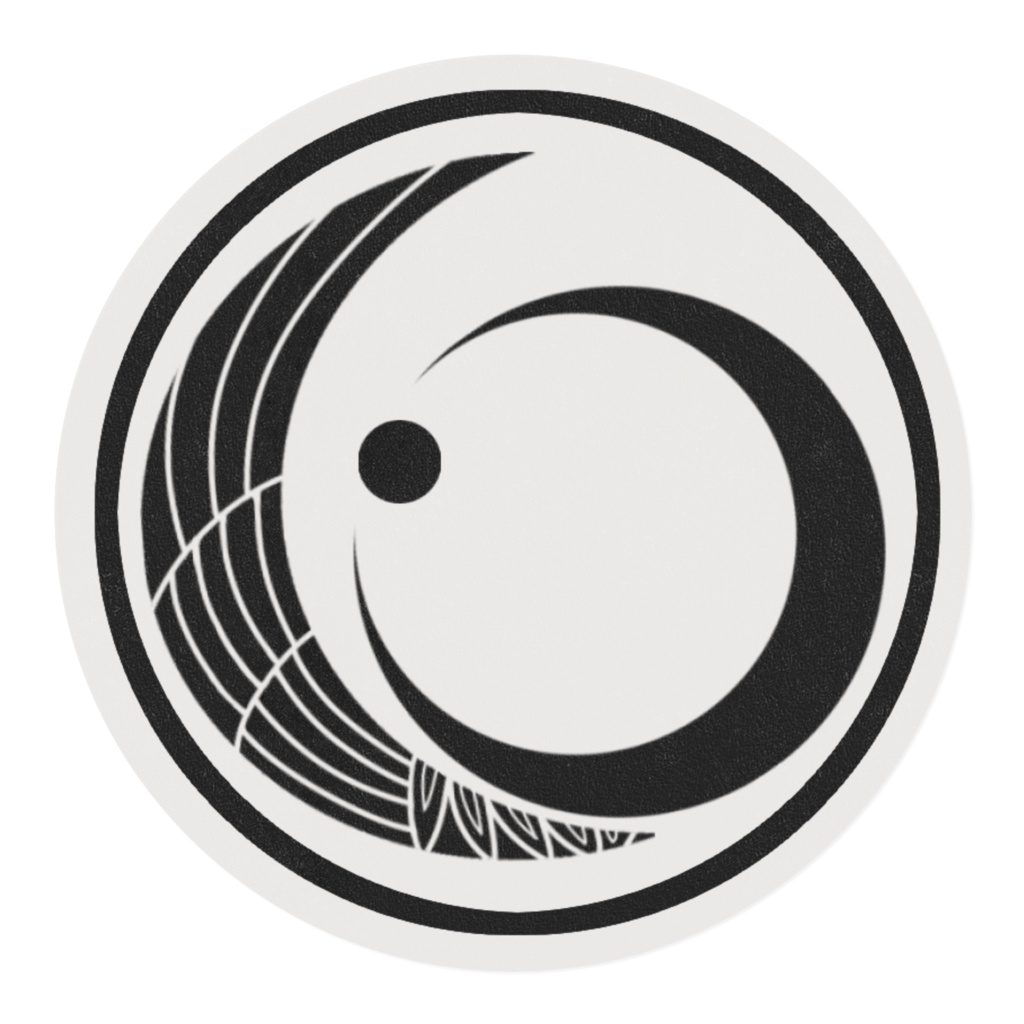 鶴月イメージ紋のマスキングテープ