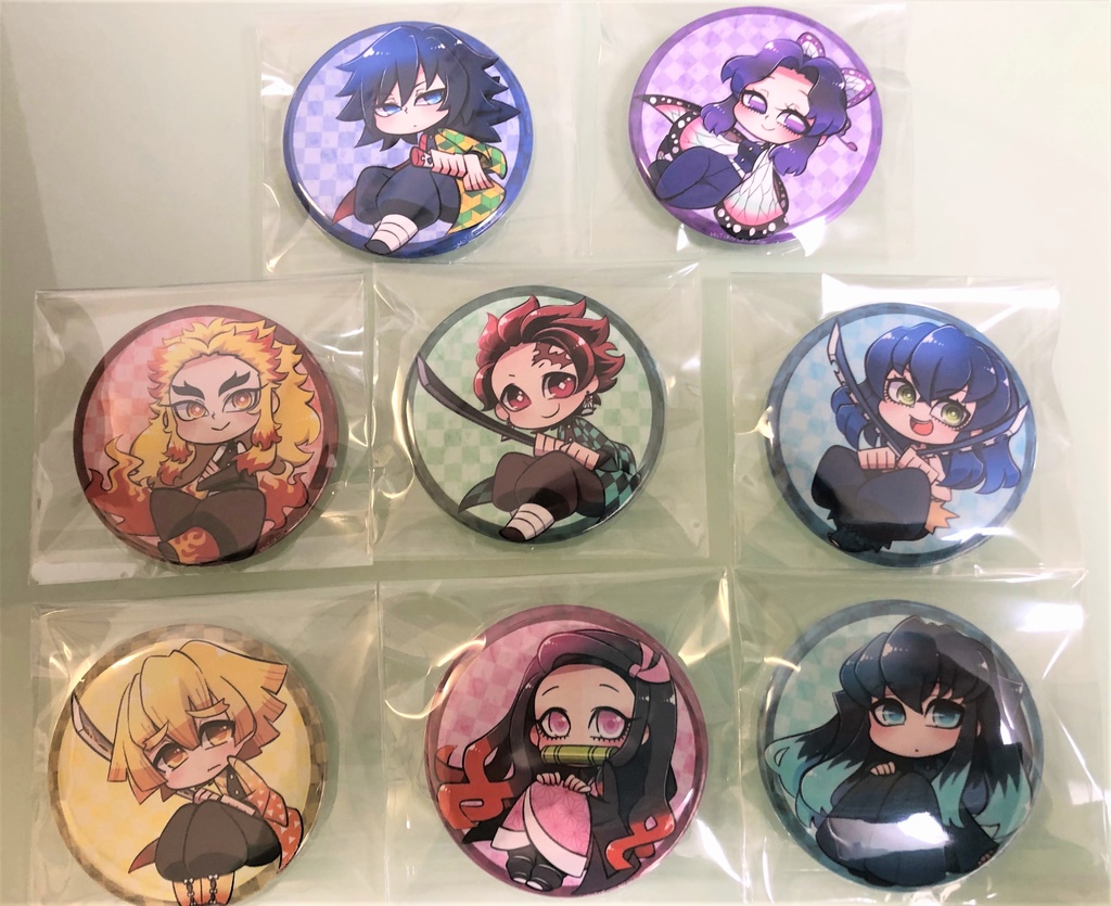 鬼滅の刃 デフォルメ57㎜缶バッジ