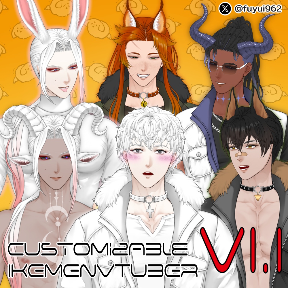 IKEMEN Male Customizable Vtuber -V1.1-