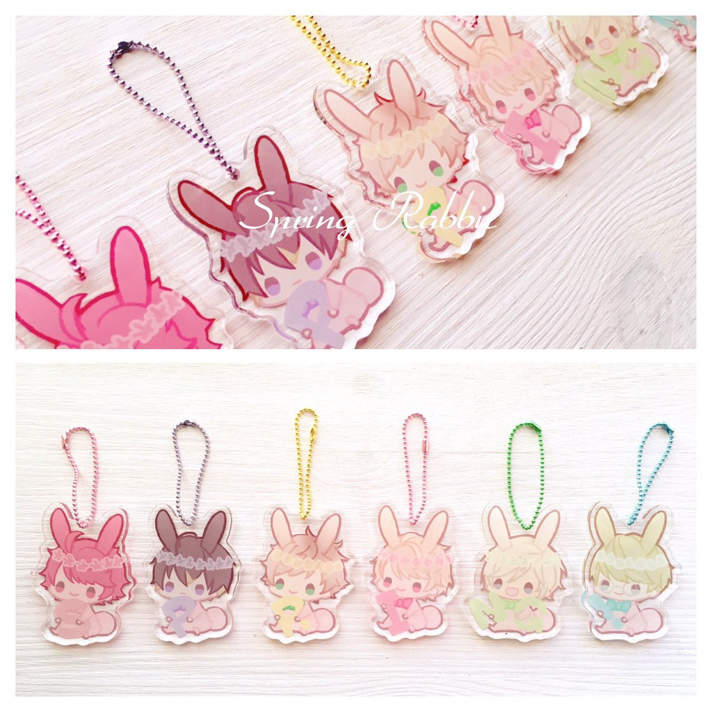 春組うさぎアクリルキーホルダー
