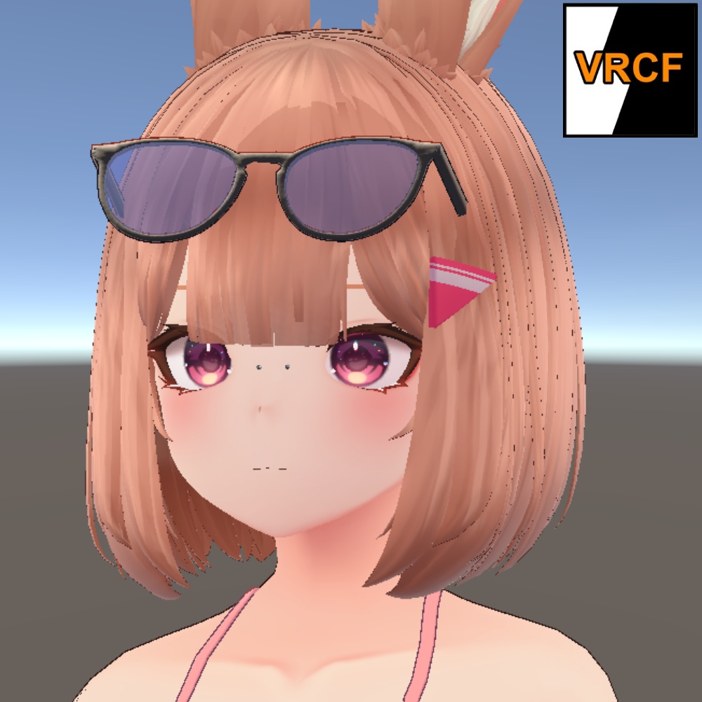 【無料】USAちゃん専用ブリッジピアス[VRC FURYで簡単導入]