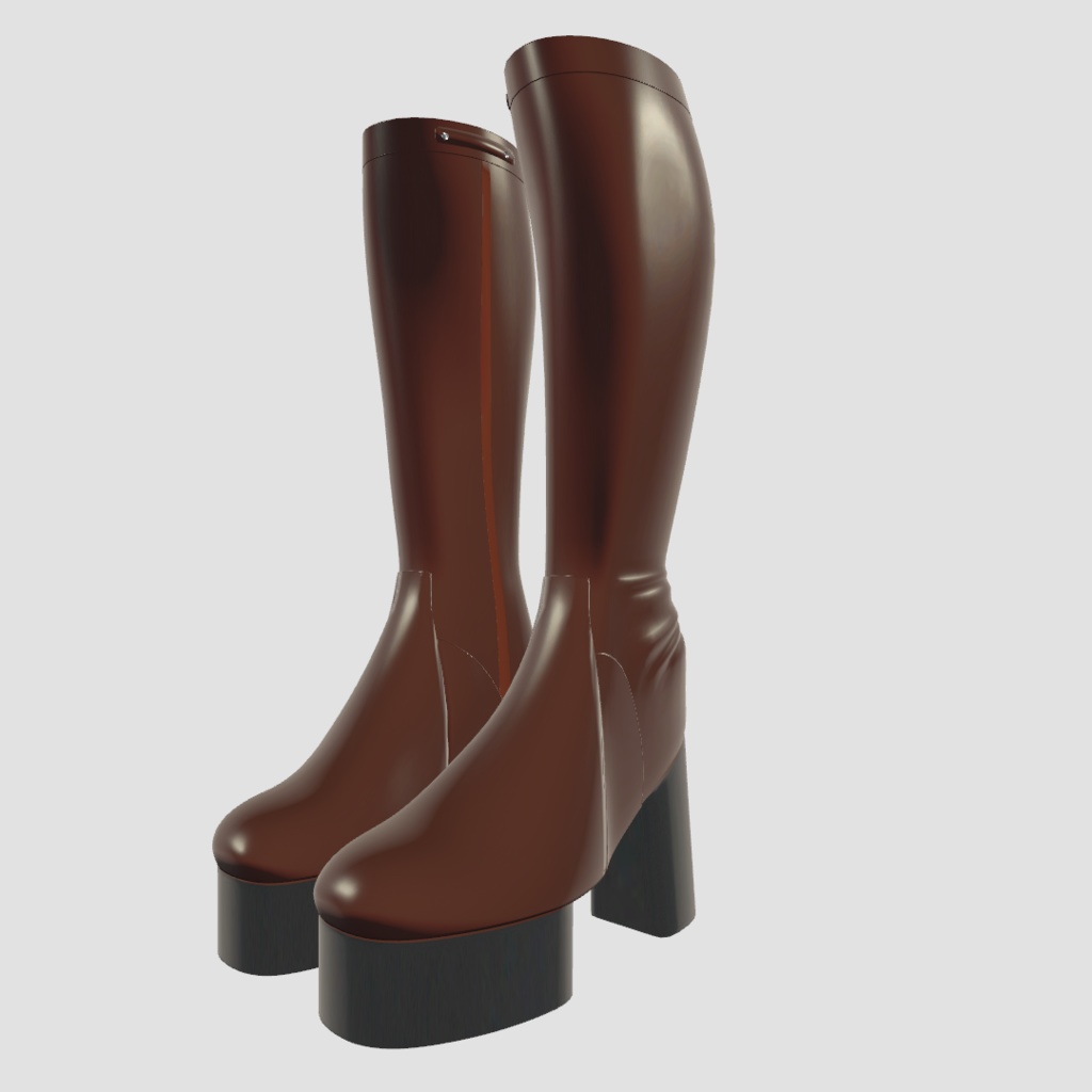 シンプルなロングブーツ【18アバター対応・MA対応】