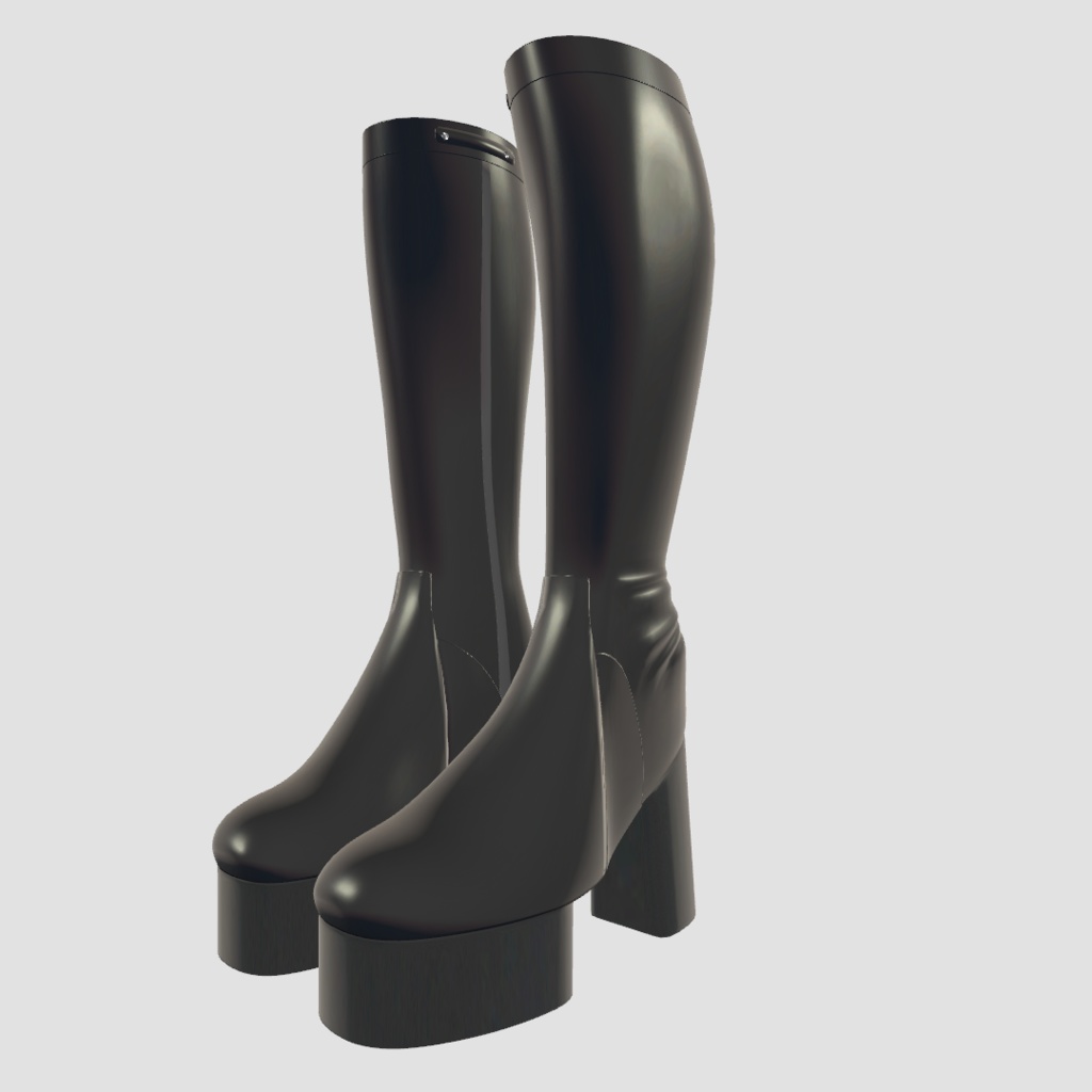 シンプルなロングブーツ【18アバター対応・MA対応】