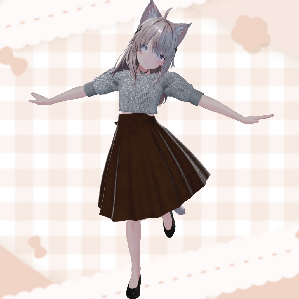 【3アバター対応】バレエコア風コーデ【MA対応】