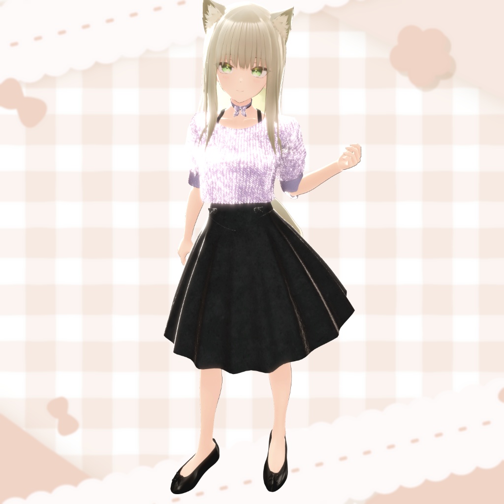 【3アバター対応】バレエコア風コーデ【MA対応】